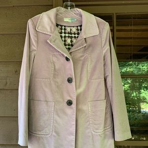 Boden women velvet coat - light pink (lilac) - excellent condition